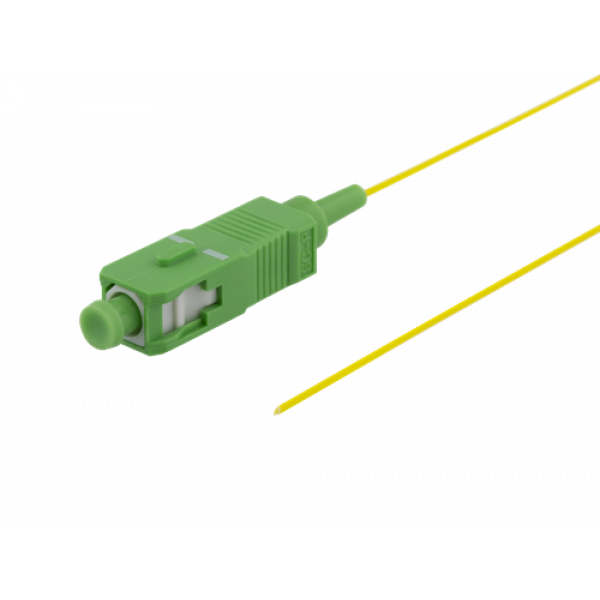 DELTACO OS2 fibersvans, SC, simplex, APC, 9/125, 1,5m SCPT-1S-5-APC
