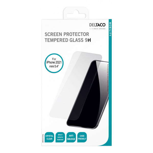 DELTACO screen protector, iPhone 2021 5.4" mini, 2.5D SCRN-21IP54