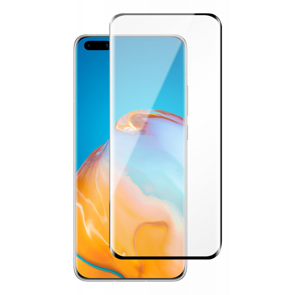 DELTACO screen protector for Huawei P40 Pro, 2.5D glass, full screen SCRN-P40P