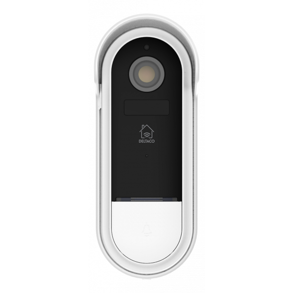 DELTACO SMART HOME WiFi dörrklocka med kamera, IP65 väderbeständig, vi SH-DB02