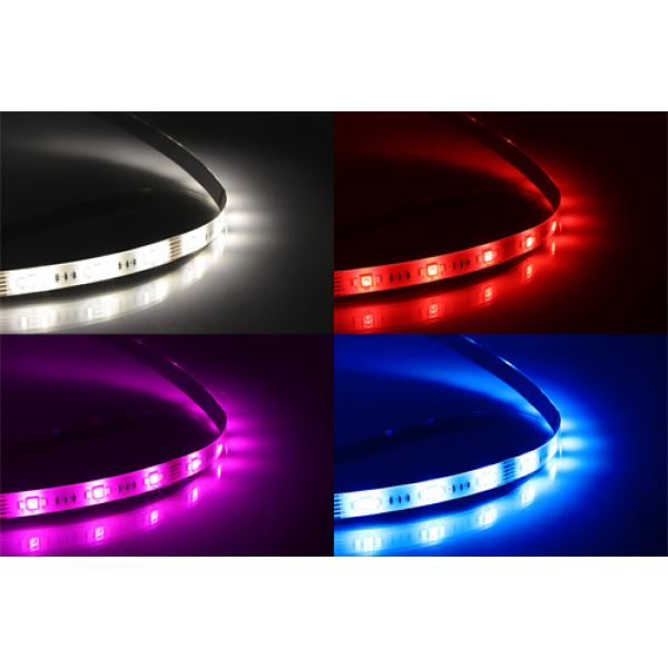 DELTACO SMART HOME LED-list förlängning, 1m, RGB, 2700K-6500K, 6-pin SH-LSEX1M