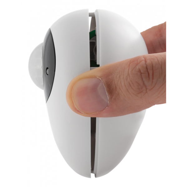 DELTACO SMART HOME Rörelsesensor, PIR, WiFi 2.4 GHz, vit/svart SH-WS01