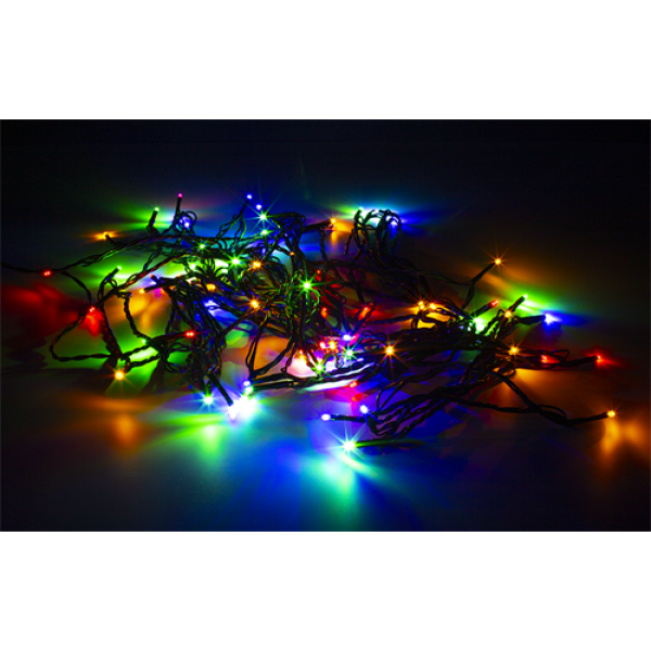 DELTACO SMART HOME WiFi light chain, 10m, 80 led, adapter,IP44,RGB SHLRGB10M