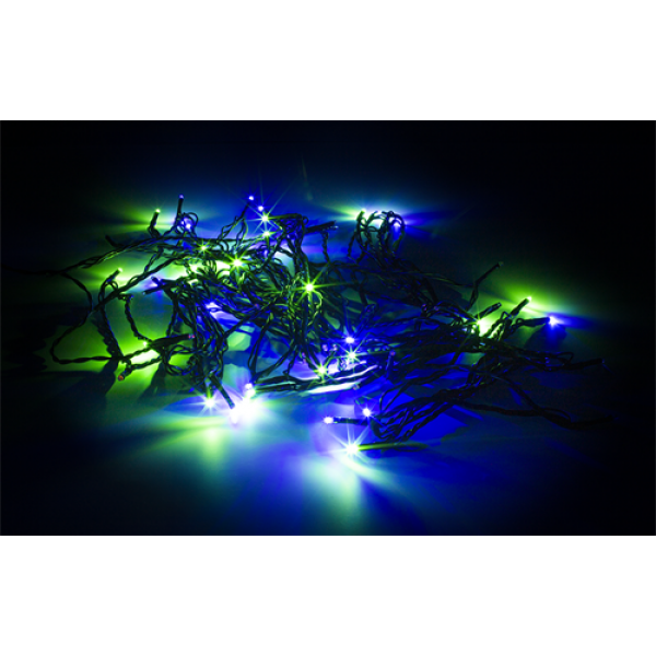DELTACO SMART HOME WiFi light chain, 10m, 80 led, adapter,IP44,RGB SHLRGB10M