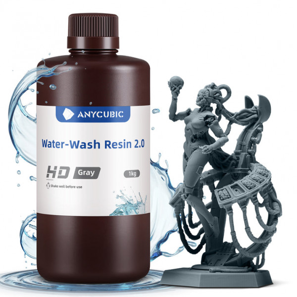 Water-Wash Resin 2.0 - HD Grey - 1 kg SSX2HG-101A