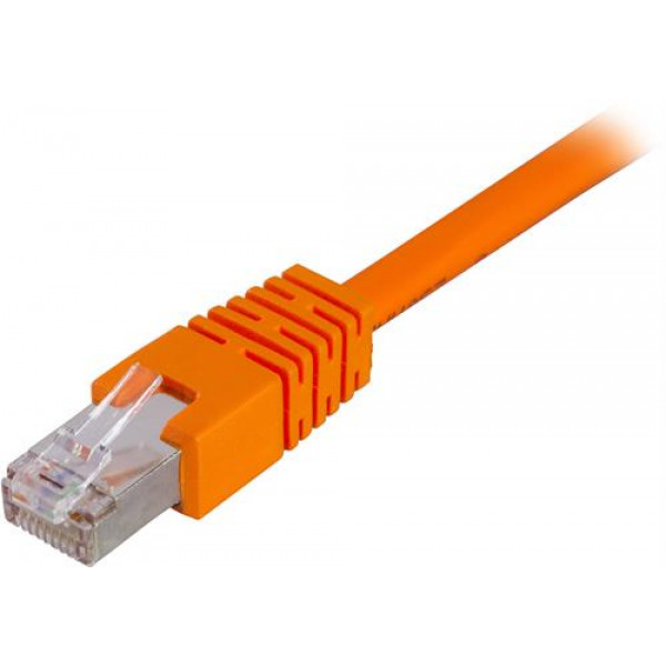 DELTACO F/UTP Cat6 patchkabel, LSZH, 0.5m, orange