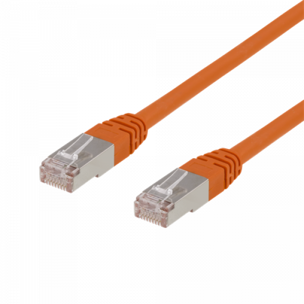 DELTACO F/UTP Cat6 patchkabel, 1,5m, 250MHz, Delta, LSZH, orange STP-611-OR