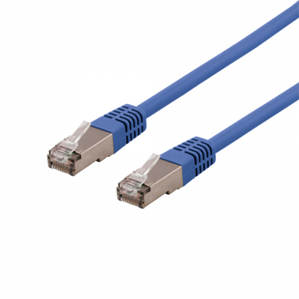 DELTACO U/STP Cat6a patchkabel, LSZH, 1,5m, Blue