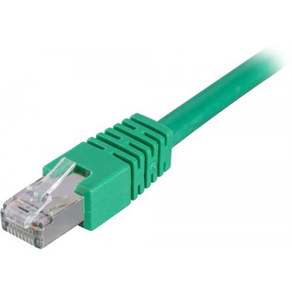 DELTACO F/UTP Cat6 patchkabel 5m, grön