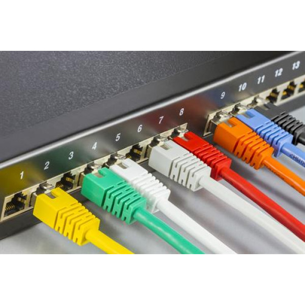 DELTACO F/UTP Cat6 patchkabel 5m, grön