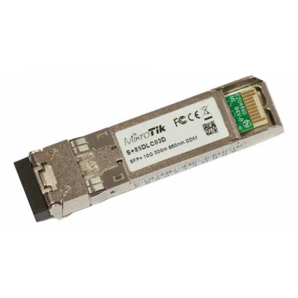 Mikrotik S+85DLC03D SFP+ dualfiber 10gig MM 300m 850nm S+85DLC03D