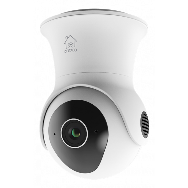 DELTACO SMART HOME WiFi kamera med motoriserad Pan & Tilt-funktion, ut Speed 2s