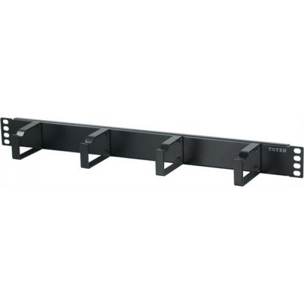 TOTEN, 19" kableringspanel 1U, 4 fästen