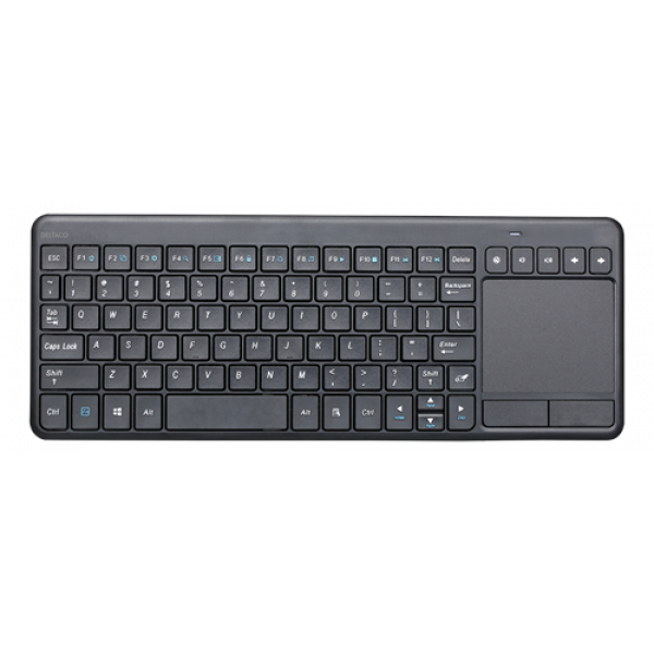 DELTACO wireless mini keyboard with touchpad, English layout, 2.4G, bl TB-504-EN