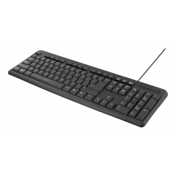 DELTACO tangentbord, 104 tangenter, Litauisk layout, USB, svart, slimm TB-58-LT