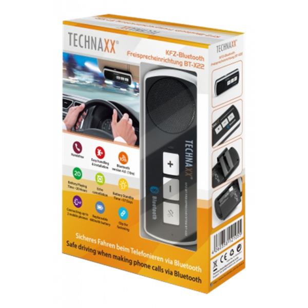 Technaxx Car Bluetooth Handsfree System BT/X22 black TEC-4614