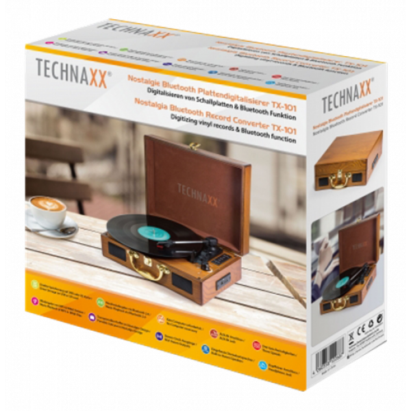 Technaxx Digitalisera vinylskivor TX-101 brun