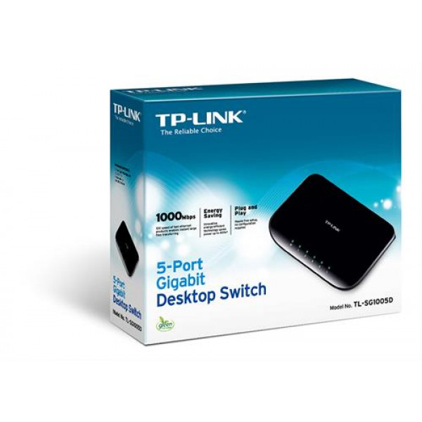 Nätverksswitch 5-port - TP-Link Gigabit