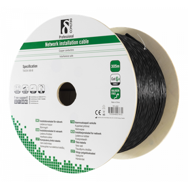 Cat 6A Outdoor Installation U/FTP 305m blacK TP-49C