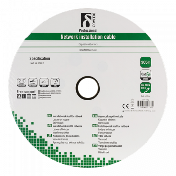 Cat 6A Outdoor Installation U/FTP 305m blacK TP-49C