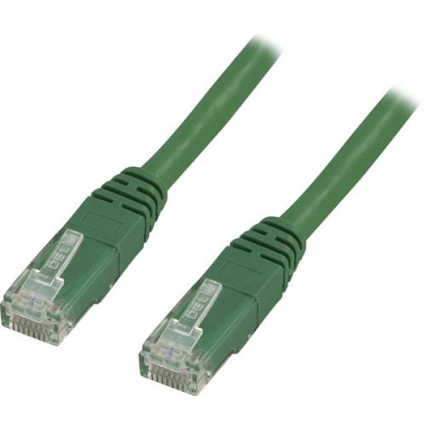 DELTACO UTP Cat6 patchkabel 15m, grön