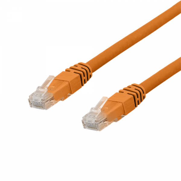 DELTACO U/UTP Cat6a patchkabel, Delta cert, LSZH, 7m, orange