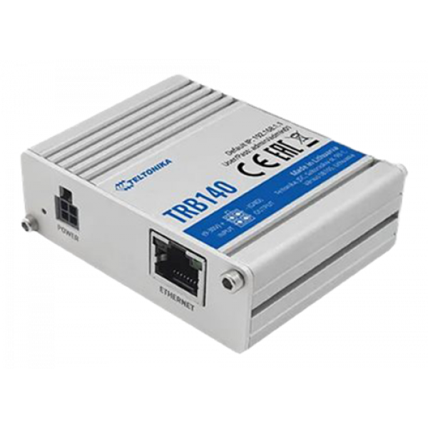 Teltonika Industrial Ethernet to 4G LTE IoT gateway with housing. TRB140003000
