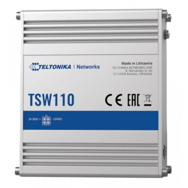 Teltonika TSW110 5xLAN ports 10/100/1000 Mbps TSW110000000