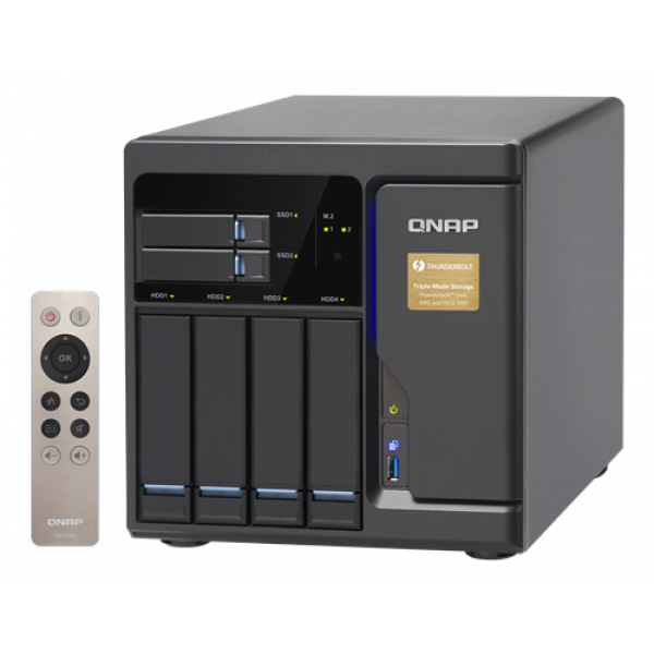 NAS - QNAP TVS-682T-i3-8G med 10xGigabit Ethernet. TVS-682T-i3-8G
