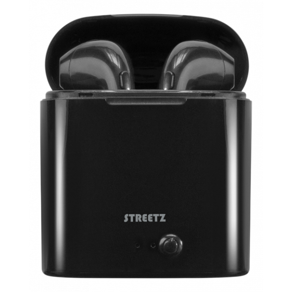 STREETZ True Wireless Grand semi-in-ear, 350 mAh case, black TWS-0007