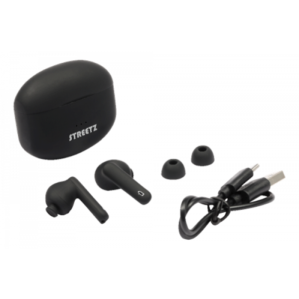 STREETZ True Wireless Stereo, ANC, in-ear, matte black TWS-116