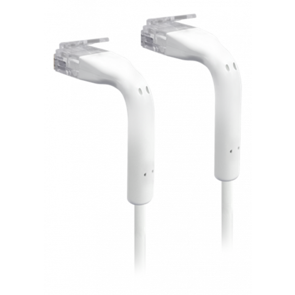 Ubiqtui UniFi Ethernet U/UTP Patch Cable, 0,3m, böjbar, ultratunn, vit U-Cable-Patch-0.3M-RJ45