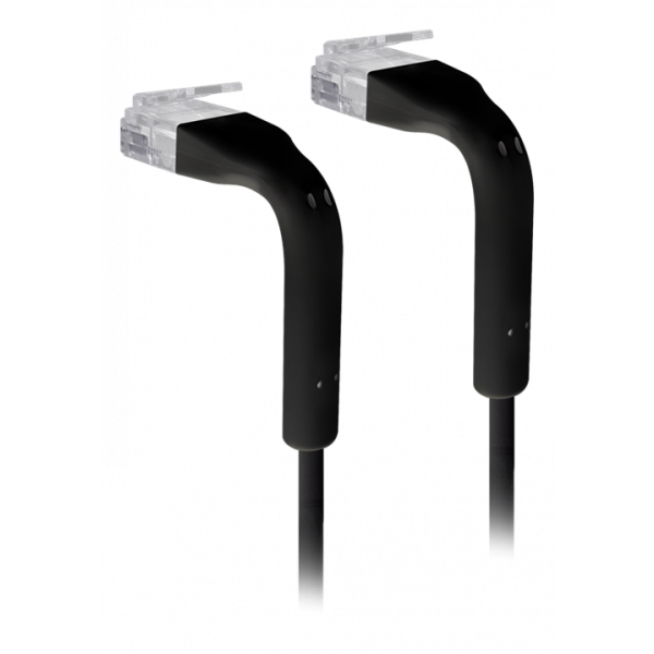 UniFi Ethernet Patch Cable Bendable booted RJ45 0.1m Black 50-pack U-Cable-Patch-RJ45-BK-50