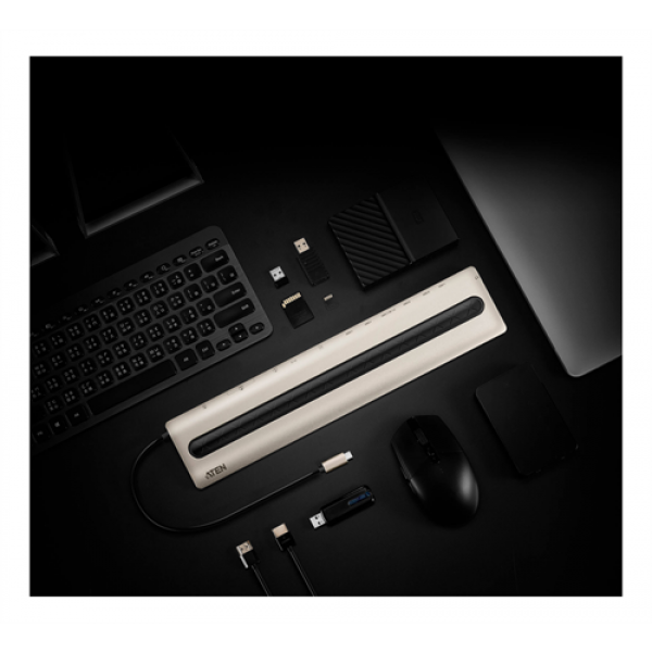 ATEN USB-C Multiport Dock with Power Pass-Through (13 Devices) UH3237-AT