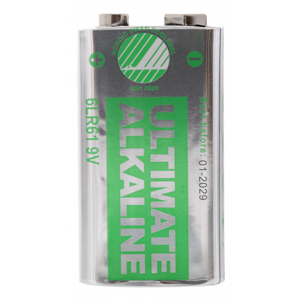 DELTACO Ultimate Alkaline batterie, 9V, 6LR61, 10-pack bulk ULTB-6LR61-10P