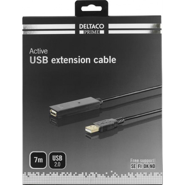 Kabel USB 2.0 A ha - A ho (7m) Aktiv förlängning