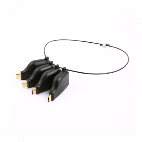 DELTACO Office, USB-C ADAPTER RING, mDP, DP, VGA, HDMI USBC-AR1