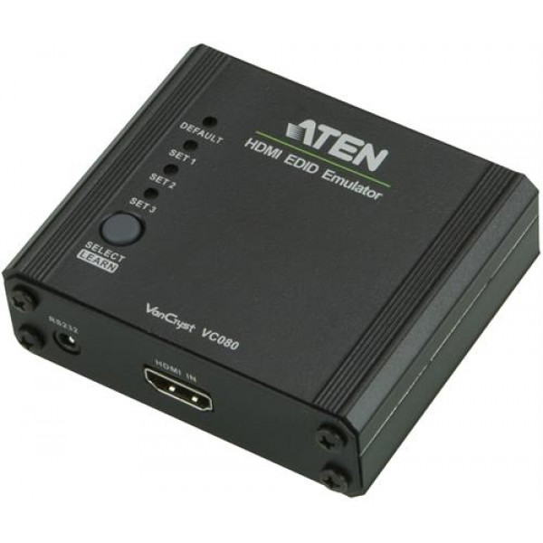 ATEN HDMI EDID Emulator, 19-pin ho, RS-232, 3D, HDCP, svart VC080-AT