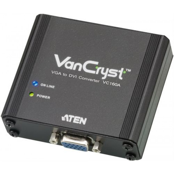 ATEN VanCryst VGA till DVI-adapter, HD15 ha till DVI-ho, 1080p VC160A-AT-G