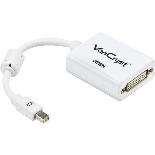 ATEN mini DisplayPort till DVI-I singlelink adapter, ha - ho, 0,2m,vit VC960-AT