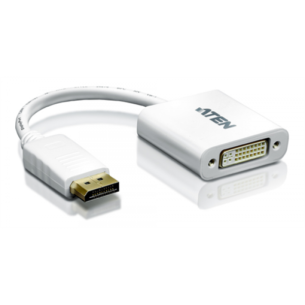 ATEN DisplayPort to DVI adapter, PC Up to UXGA,1080p VC965-AT