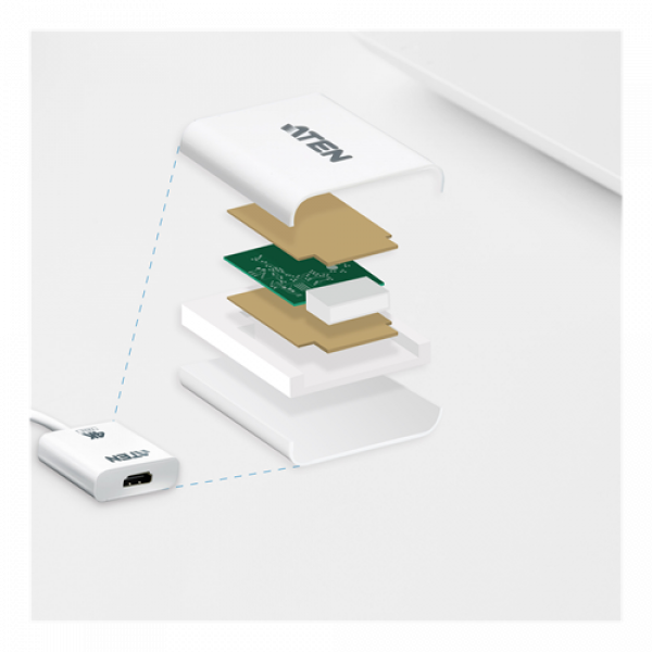 ATEN DisplayPort to True 4K HDMI Active Adapt VC986B-AT