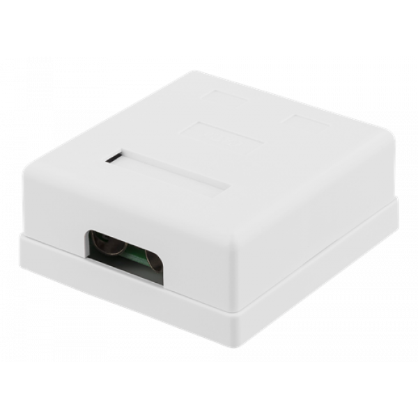 Vägguttag utanpåliggande 2xRJ45 Cat6 Skärmat