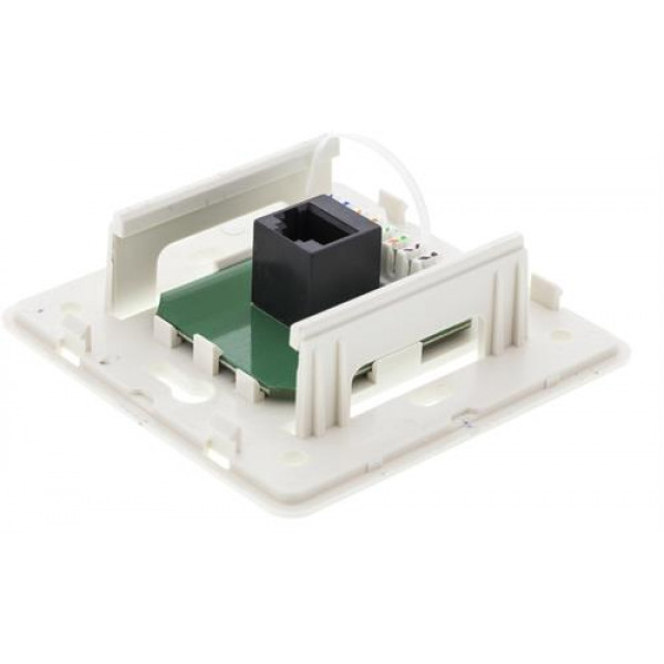 DELTACO Vägguttag utanpåliggande UTP 1XRJ45, Cat6