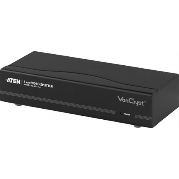 ATEN VGA-splitter, 1 ingång till 4 utgångar, HD15ho, beige VS134A-AT-G