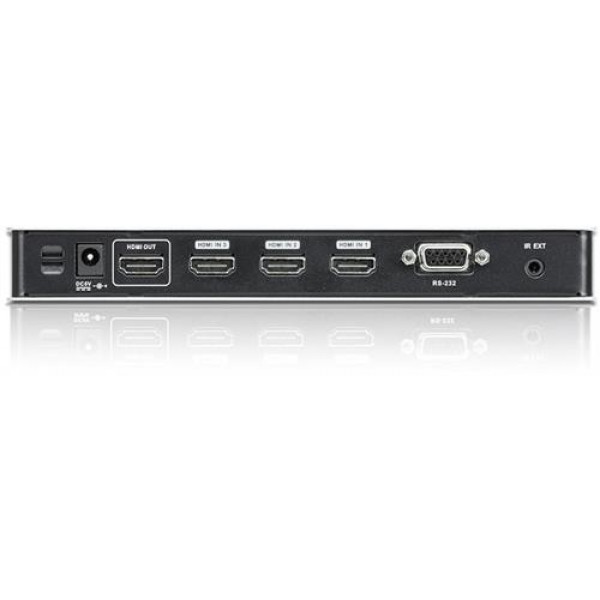 ATEN VS481B, HDMI-switch, 4 ingångar - 1 utgång, UHD/4K, silver VS481B-AT-G