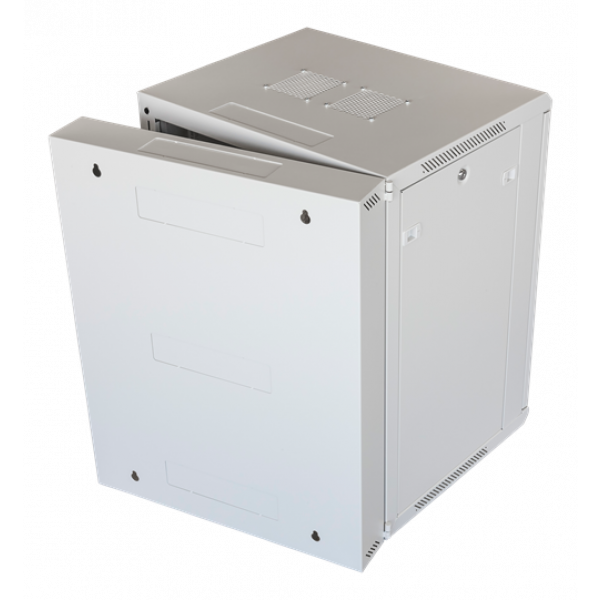 TOTEN System Z, 19” väggskåp, 15U, 600x600, glasdörr, vit ZS66156000