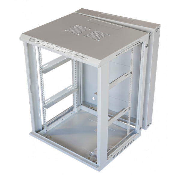 TOTEN System Z, 19” väggskåp, 15U, 600x600, glasdörr, vit ZS66156000
