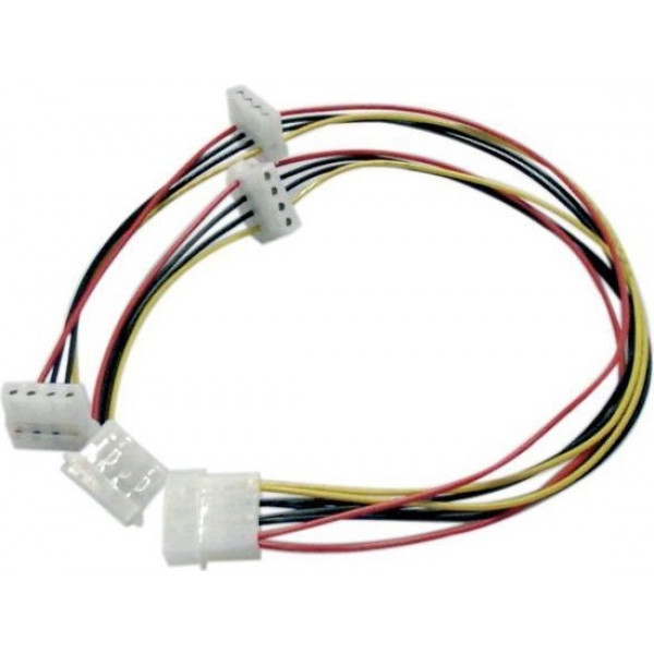 Y-kabel ström 4-pin molex för 4st enheter